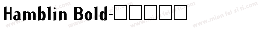Hamblin Bold字体转换
